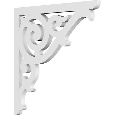 Ekena Millwork Athens Architectural Grade PVC Bracket, 5/8"W X 12"D X 12"H BKTP01X12X12AT